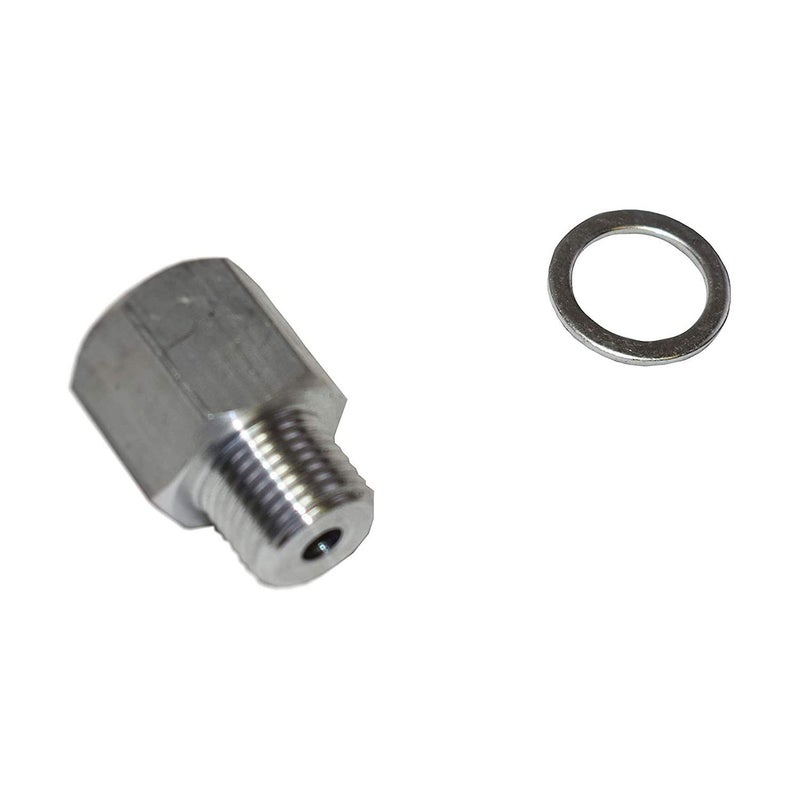 A-Team Performance Male M16 x 1.5 to 1/4-Inch Oil Pressure Sensor Adapter Female Thread Fitting - Flange Mount & 0-100 PSI - Compatible with LS1, LSX, LS3, LQ4 & LQ9 - Image 4